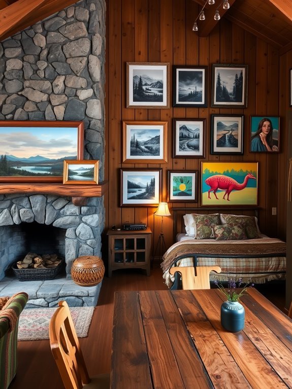display artwork and photographs