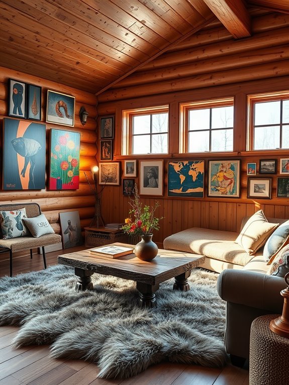 diverse art collection showcase