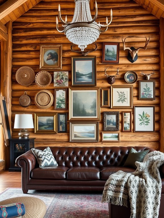 diverse art display arrangement