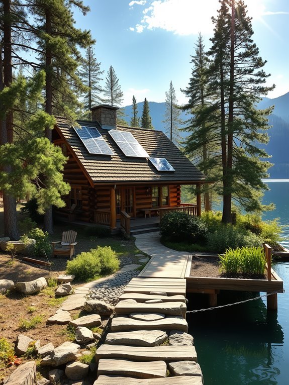 eco friendly lakeside getaway