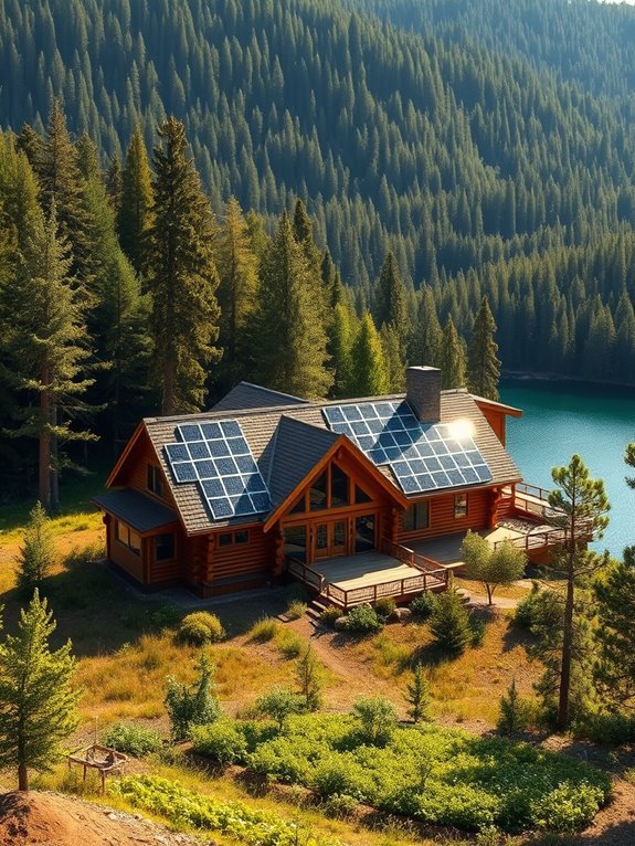 eco friendly lakeside retreat