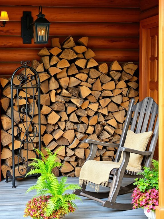 efficient firewood storage ideas