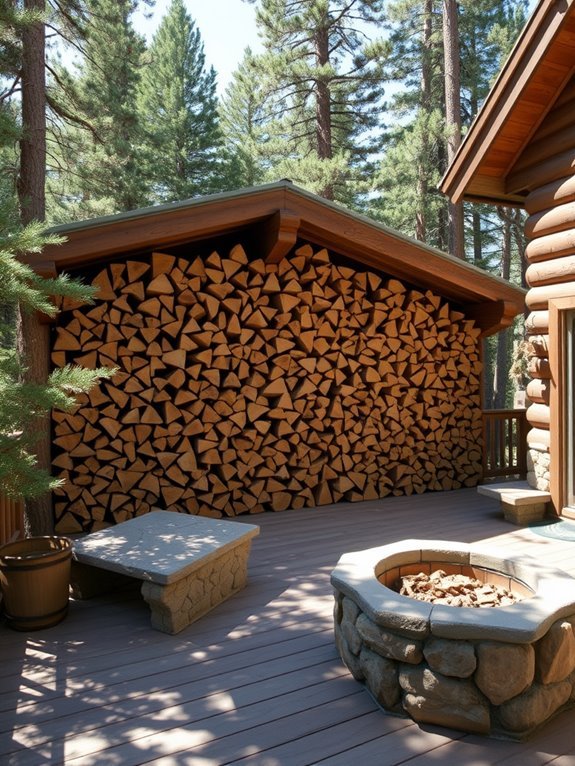 efficient firewood storage options