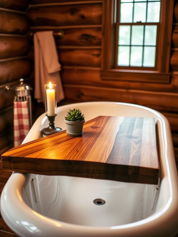 elegant cedar wood tray