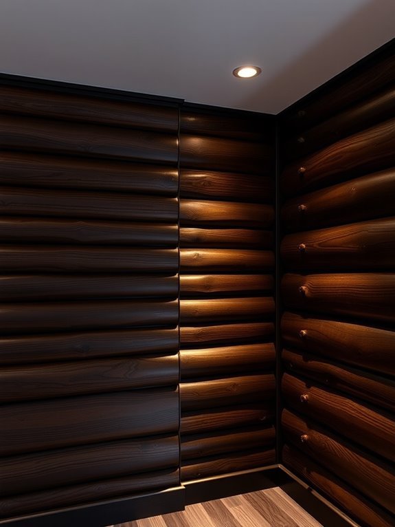 elegant dark wood finish