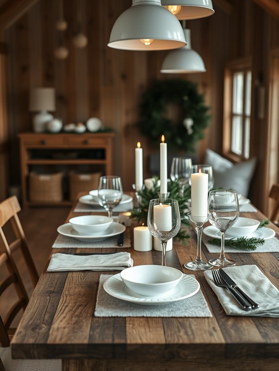 elegant dining table setup