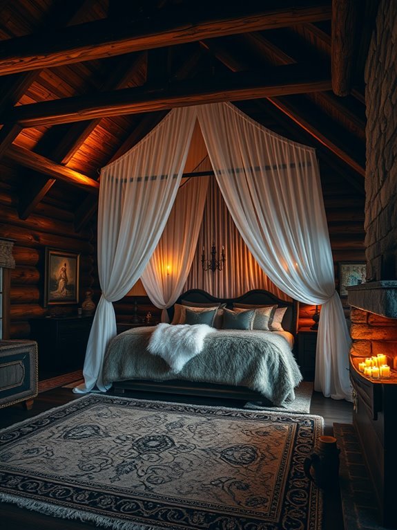 elegant elevated sleeping arrangements