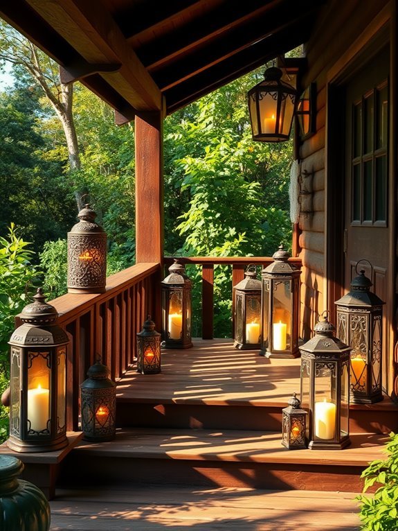 elegant illuminated decorative lanterns