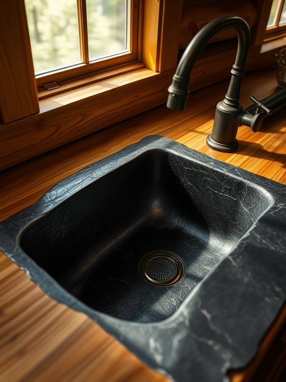 elegant natural slate sink