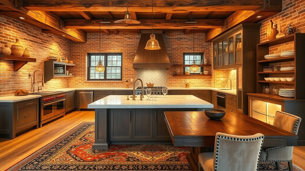 elegant rustic kitchen designs