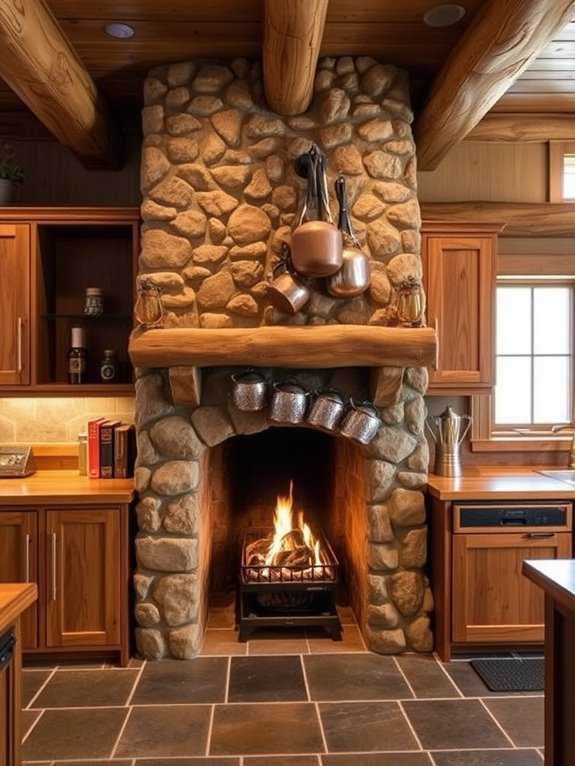 elegant rustic warmth indoors