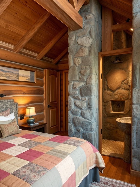 elegant stone bathroom details