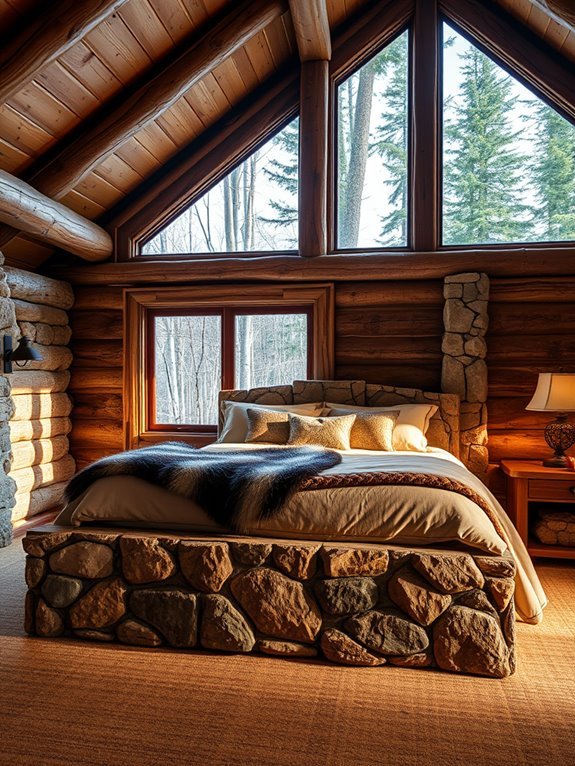 elegant stone bed frames