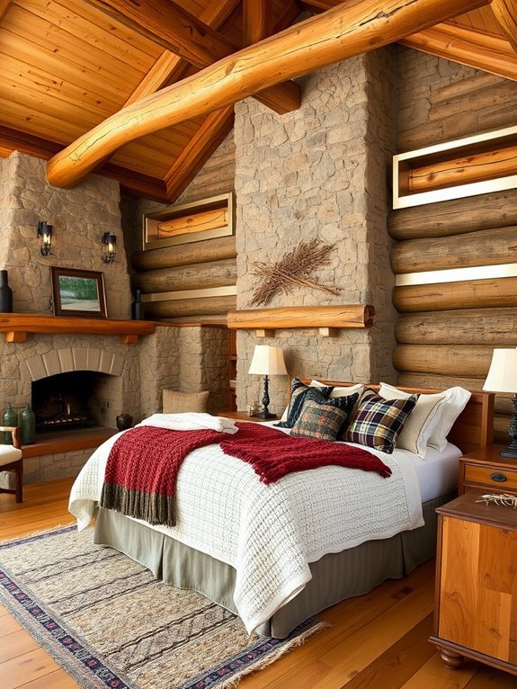 elegant stone fireplace design