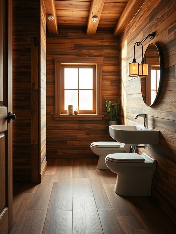 elegant wood inspired tiles