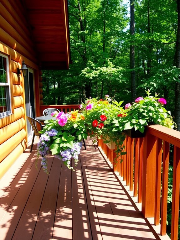 elevated planters for decks