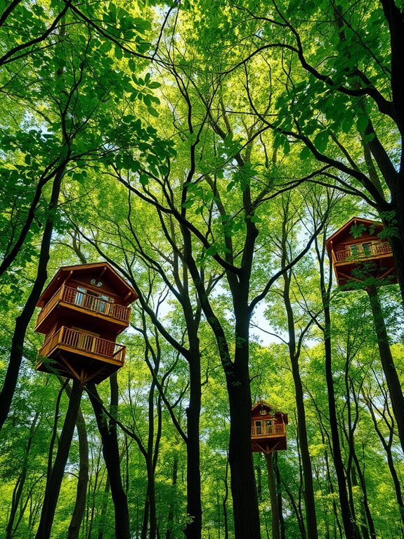 escape through forest canopy