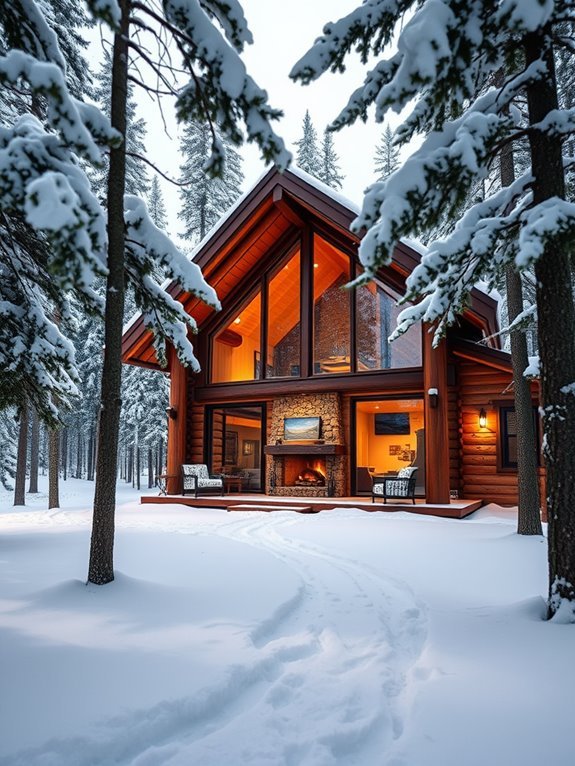 expansive modern cabin design