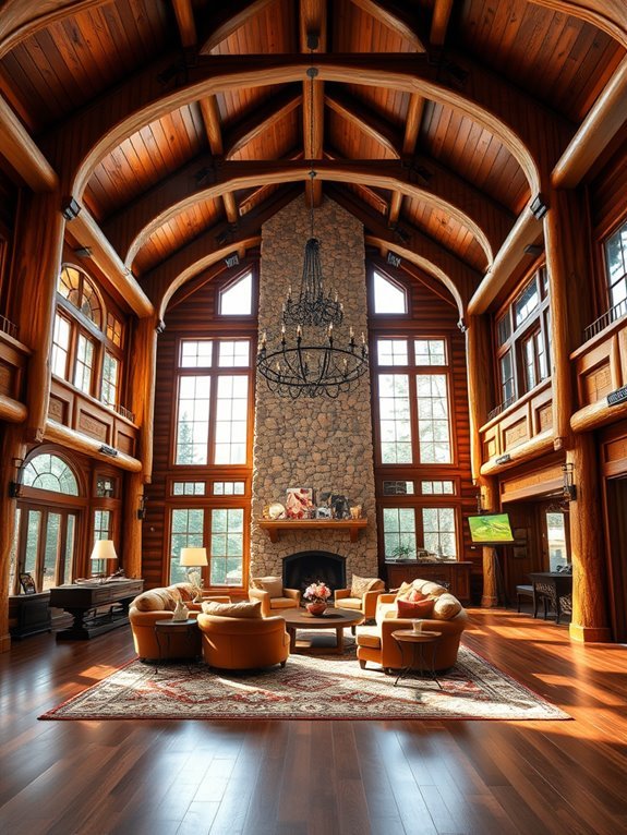 exposed beams and heights