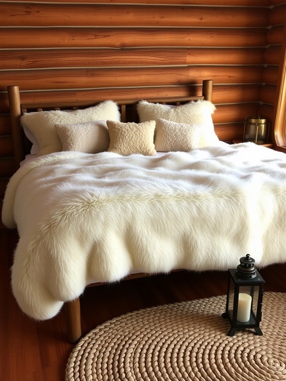 faux fur decorative elements