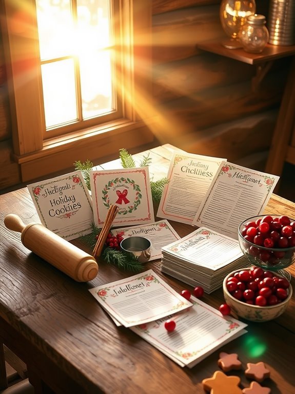 festive baking activity templates