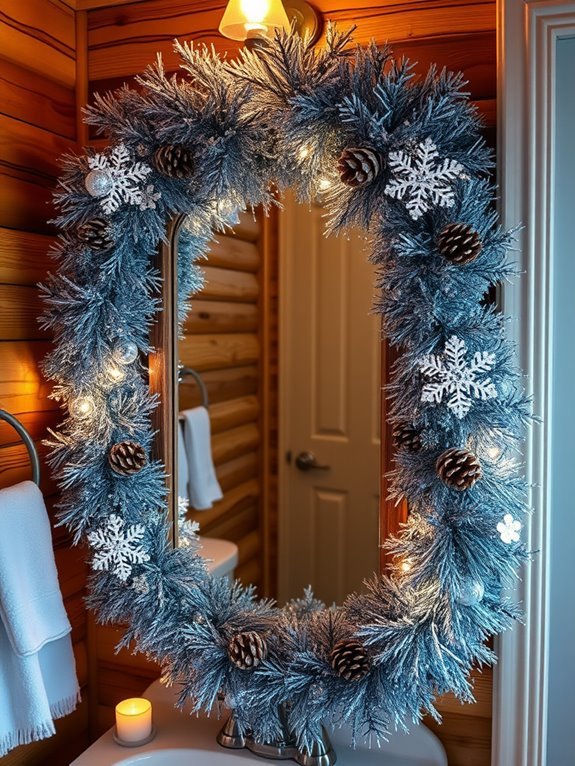 festive bathroom decor accents