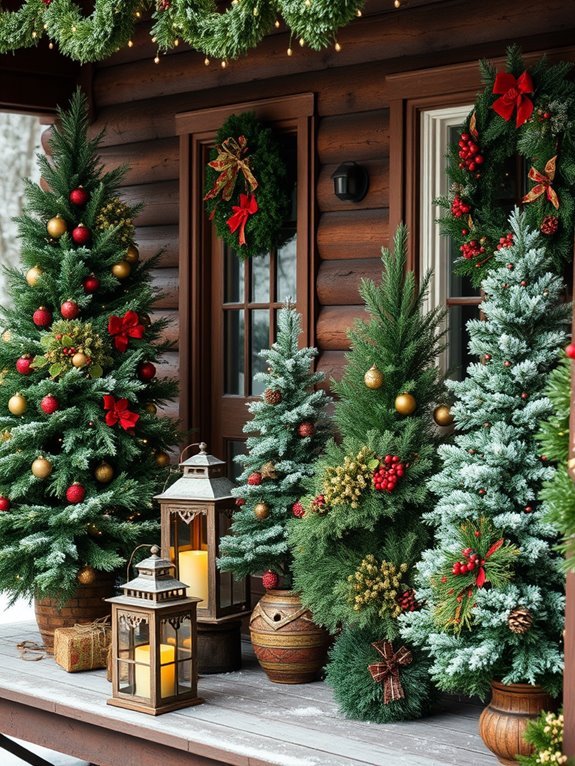 festive holiday decorations showcased