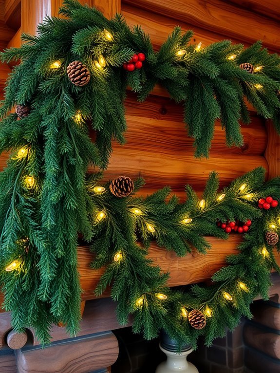 festive natural greenery decorations