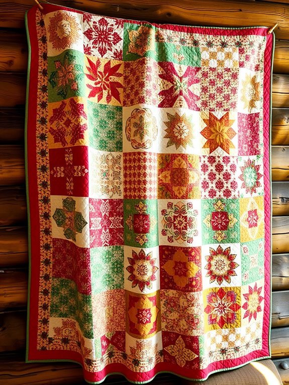 festive quilt for seasons