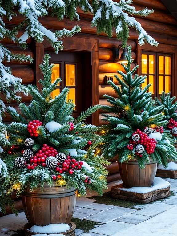 festive seasonal plant displays