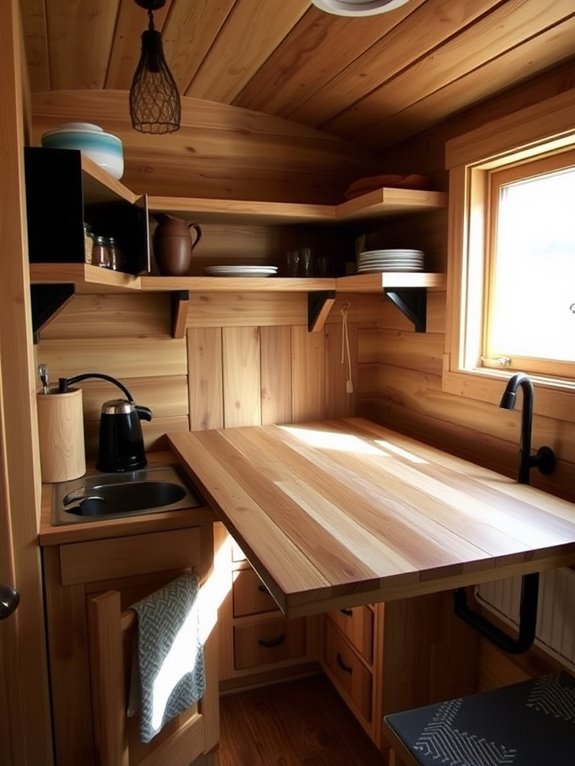 foldable space saving table
