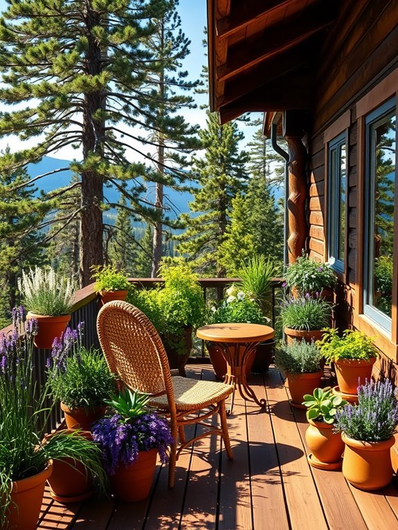 fresh culinary herb collection