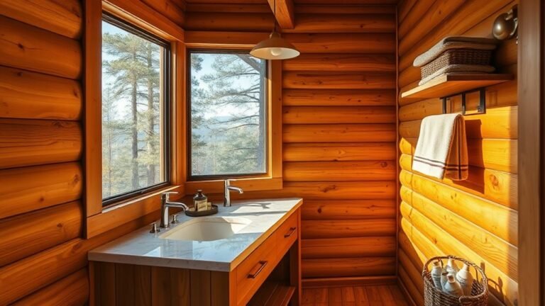 functional cabin bathroom designs