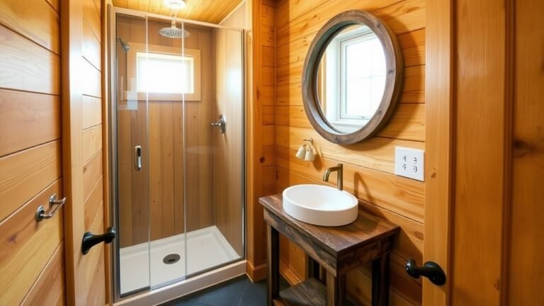 functional small cabin bathrooms