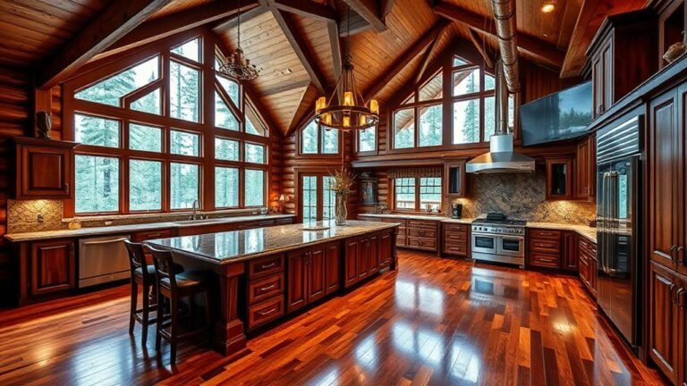 grand kitchens in cabins