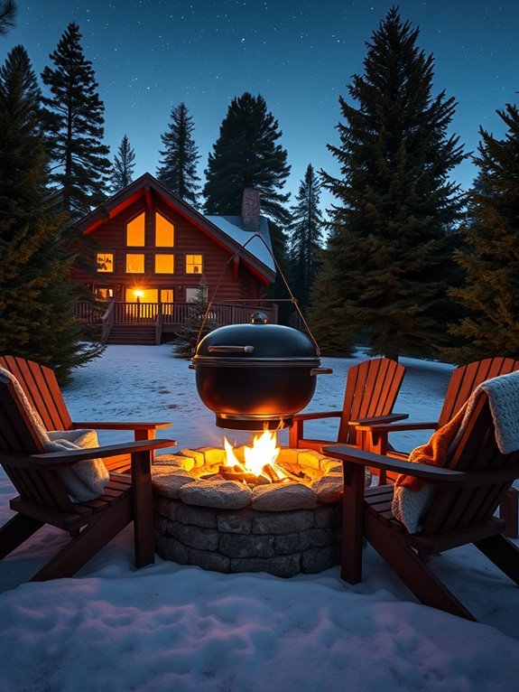 grill integrated fire pit