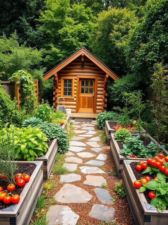 growing food in gardens