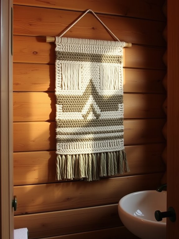 handcrafted textile art decor