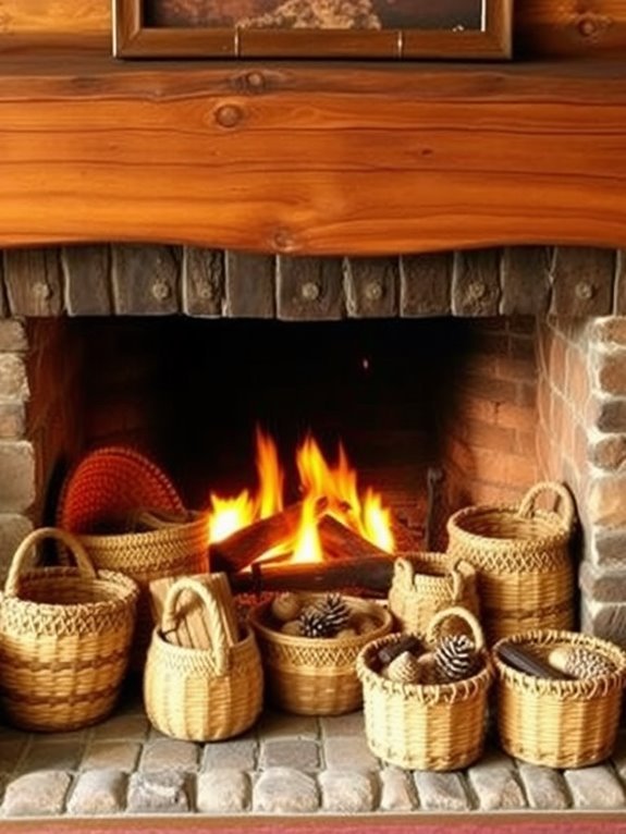 handcrafted woven storage baskets