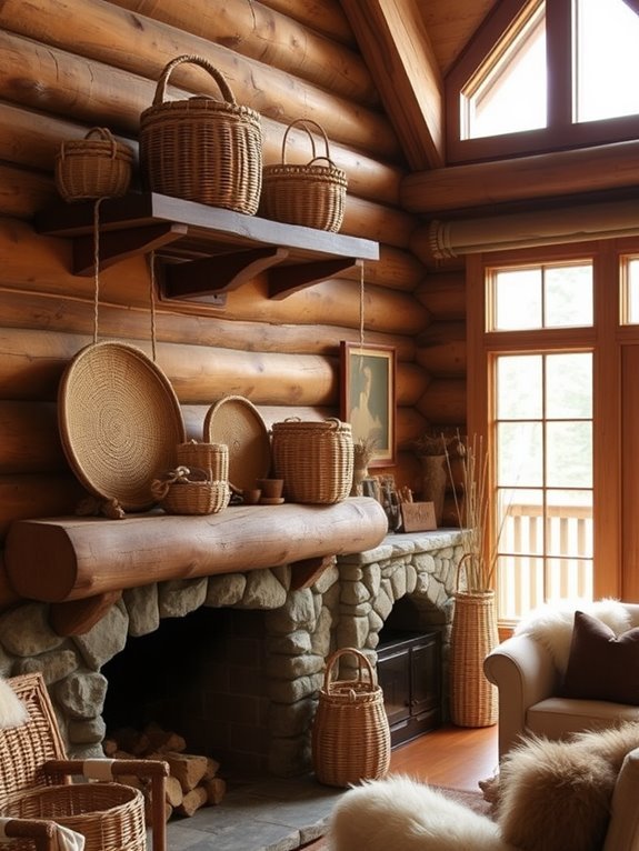 handmade woven storage baskets