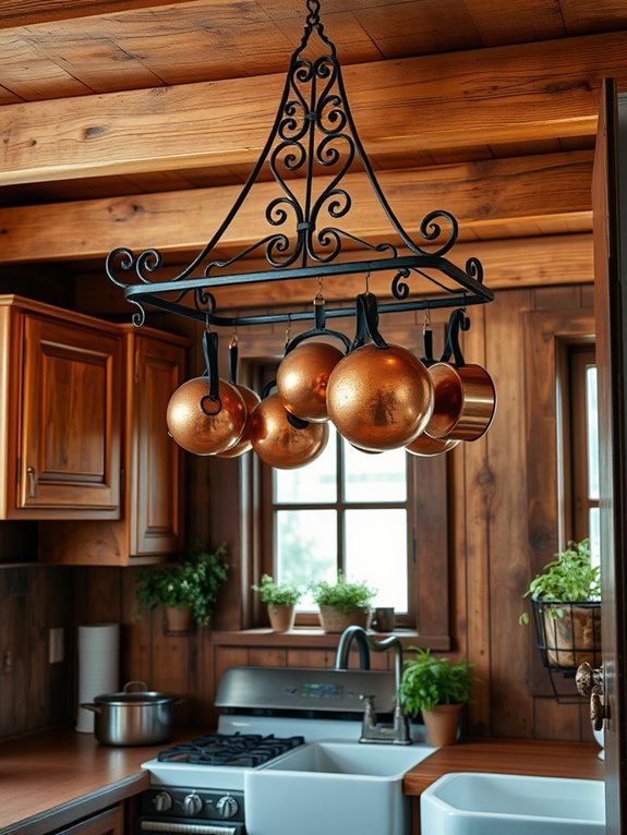 hang pots and pans