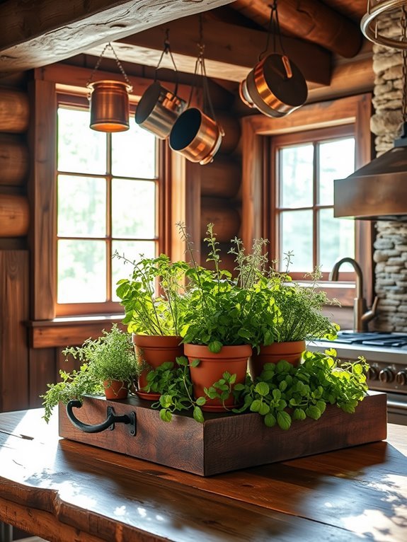 herb garden decorative focal point