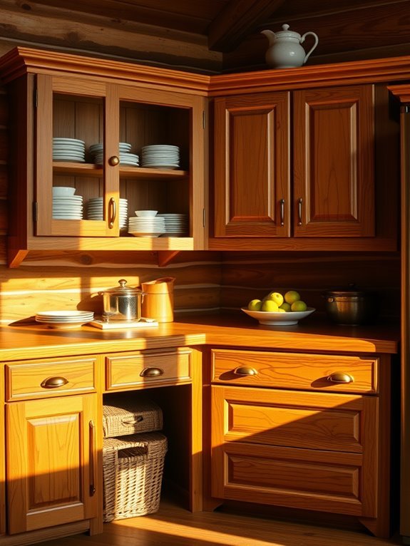 hidden kitchen storage solution