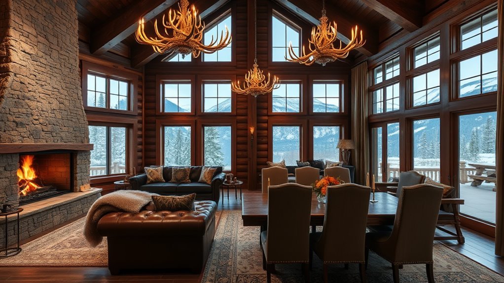 high end mountain cabin decor