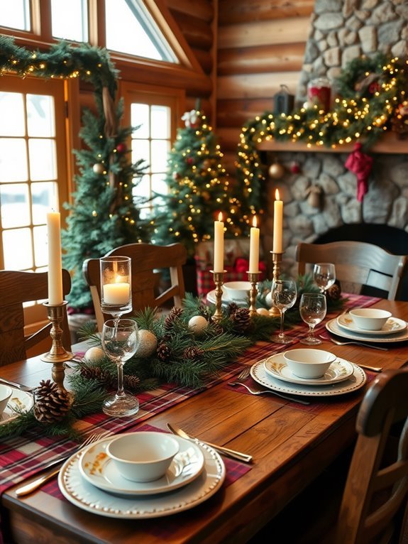 holiday dining table decor