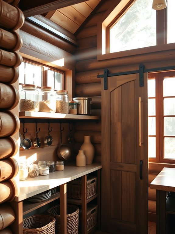 homemade rustic food storage