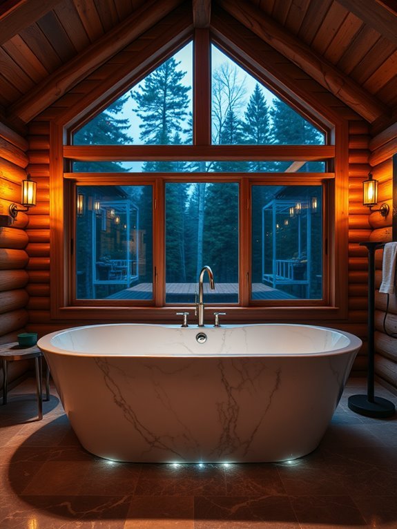 illuminated bathtubs for ambiance