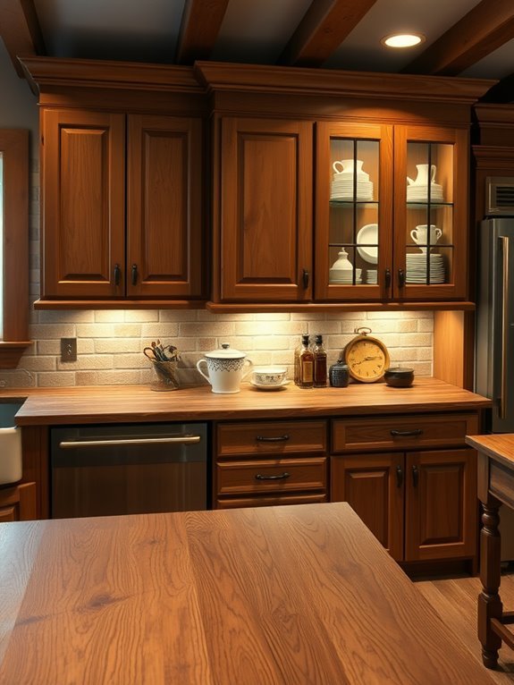 illuminated kitchen cabinet designs