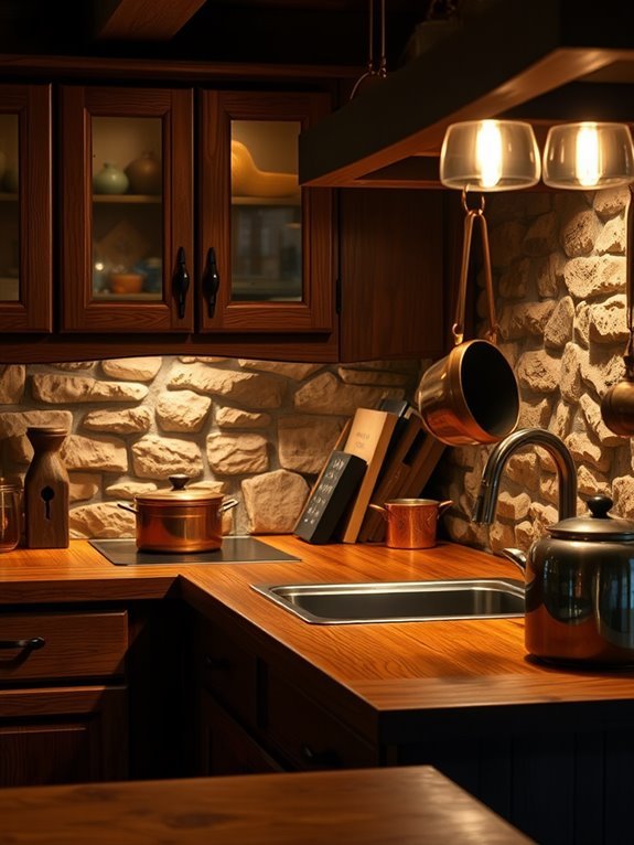 illuminated kitchen workspace enhancement