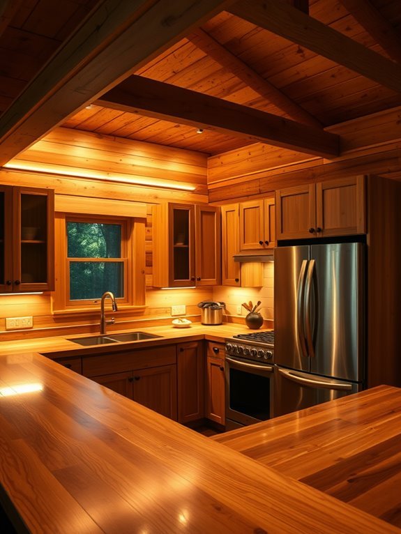 illuminating kitchen workspace efficiently